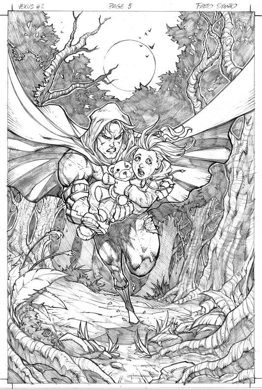 VEXUS#2 PAGE 5 - SPLASH PAGE - ORIGINAL PENCILS by Fábio Simão